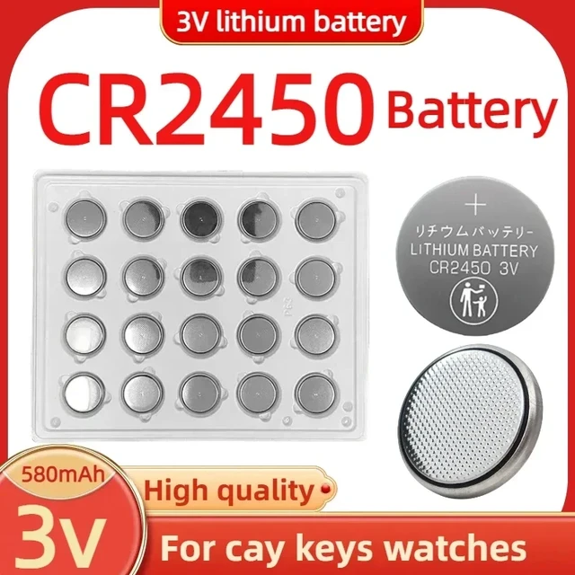 Batería de botón recargable Cr2450  Baterías de botón Cr2450-2021-nuevas  10 piezas-Aliexpress