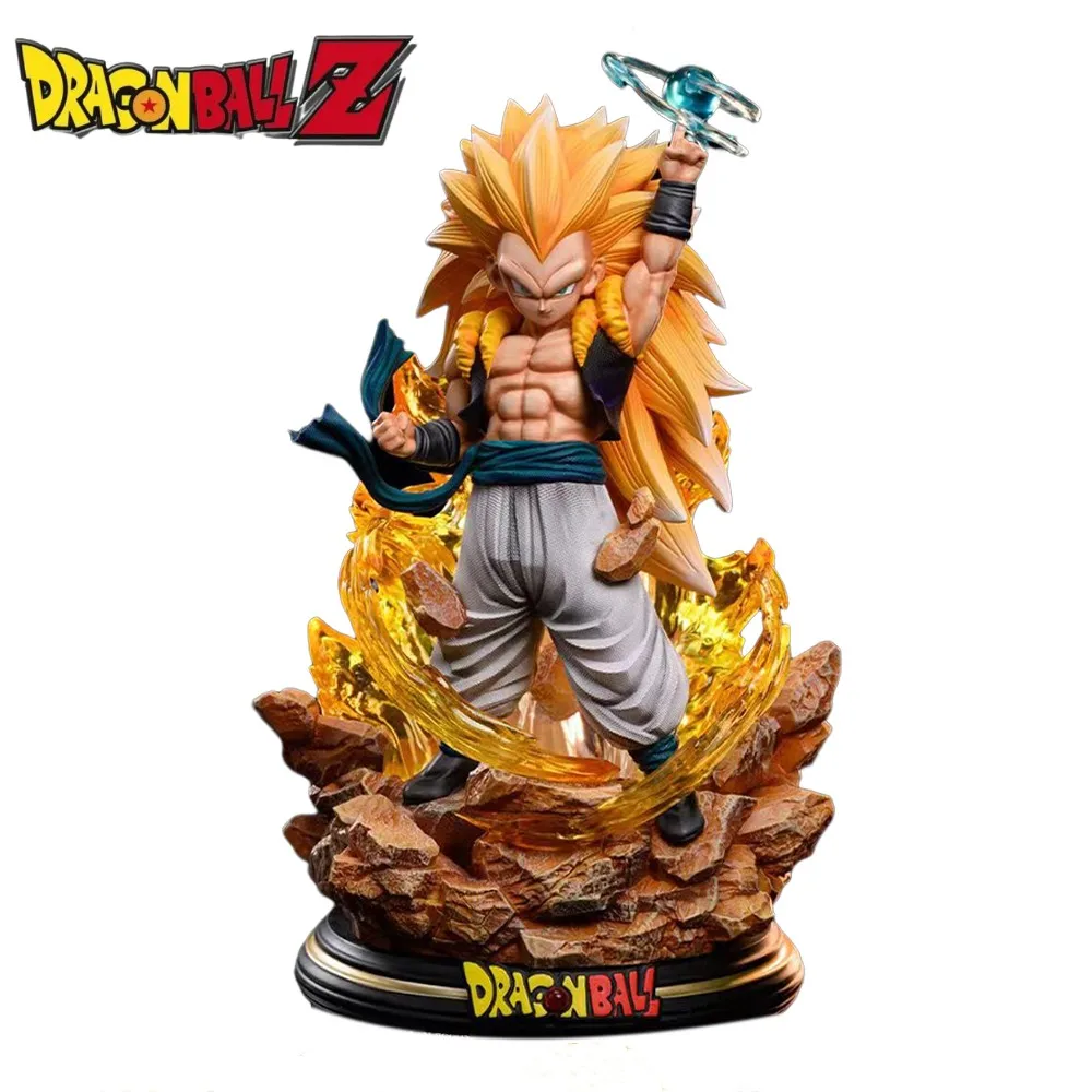 

22cm Dragon Ball Z Figure Gotenks Anime Figures Gotenks Super Saiyan SJJ3 GK Figurine PVC Statue Model Doll Collectible Toy Gift