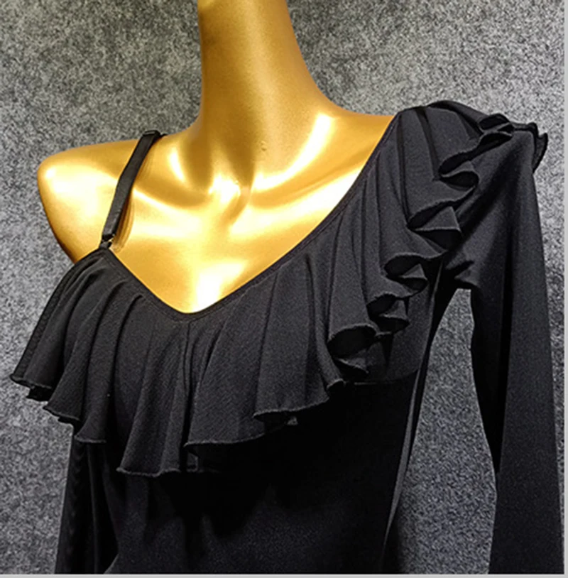 Latin Ballroom Dance Tops Women Leotard Dance Sports Costume Outfit Samba Women's Suit Top Dancewear Latino 1208