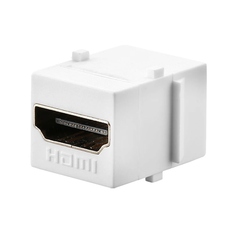 HDMI Female Connector Keystone Jack HDMI HD Module Insert Coupler Slot 180&deg; HDMI Female To Female