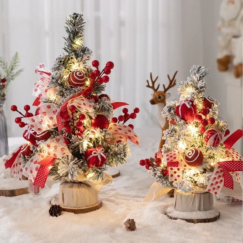 Mini Desktop Christmas Tree Simulated cedar 1