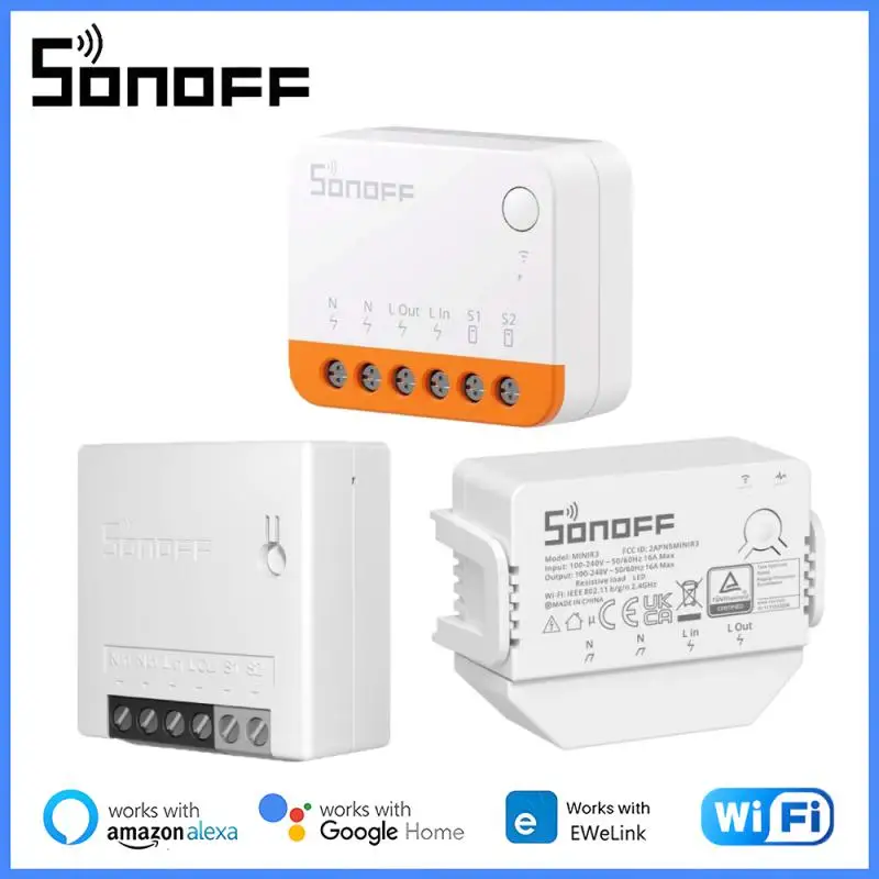 

Мини-переключатель SONOFF R4 / R3 / R2 с поддержкой Wi-Fi