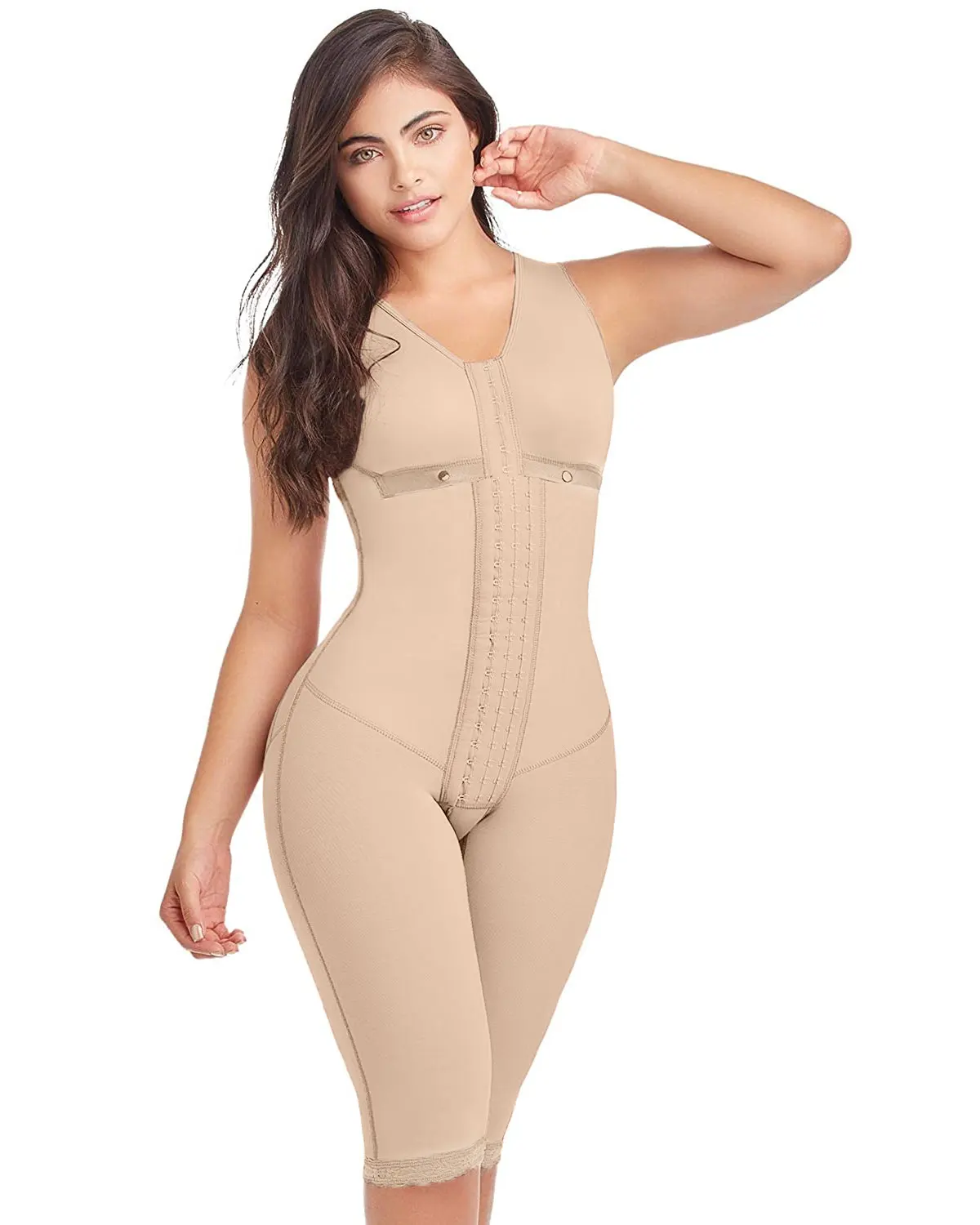 Women's Postpartum Shapewear Body Shaper Side Zipper Flatten Abdomen Fajas Colombianas Slimming Underwear