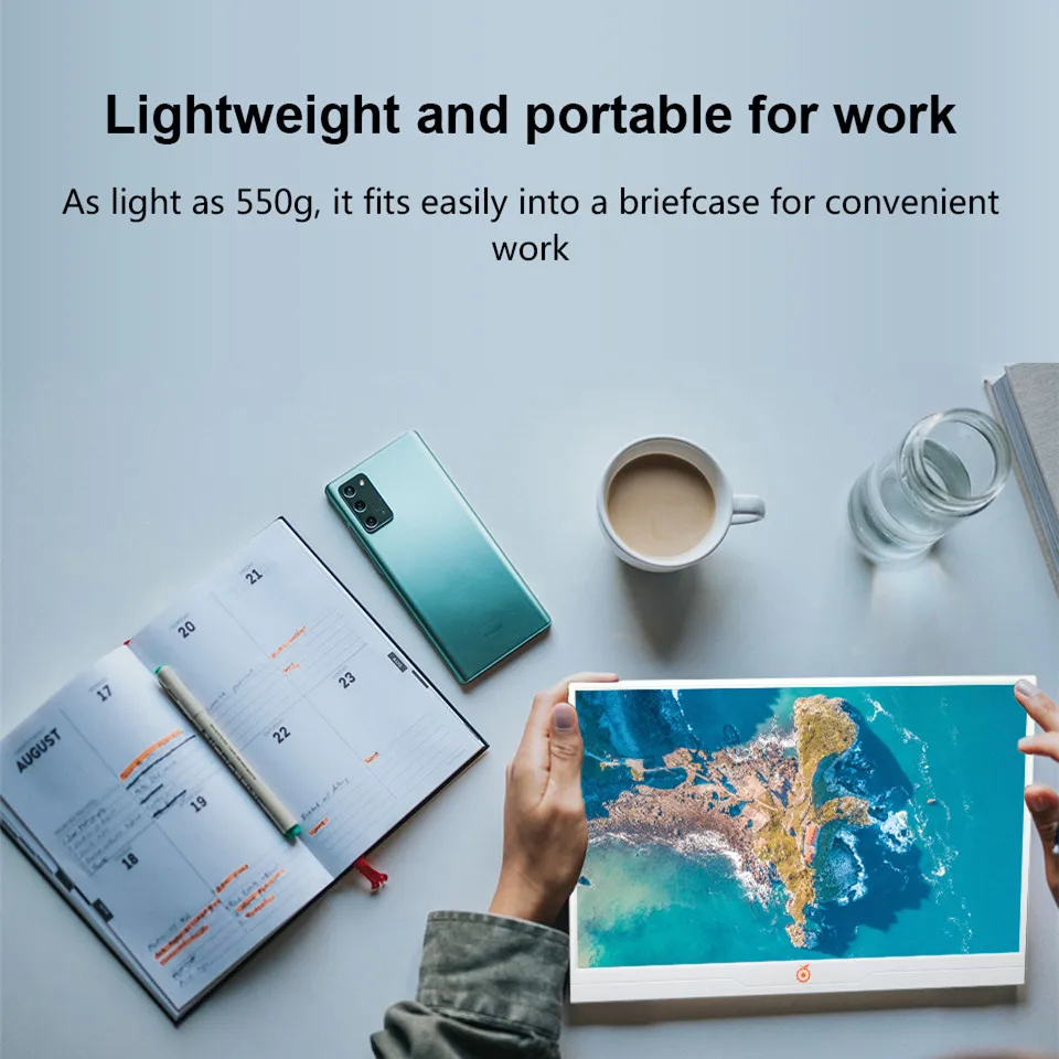Ʈ ޴ ޴ , 1080P IPS г, CŸ HDMI ȣȯ ÷, ο  Ʈ ũ, ̹ , 14 ġ
