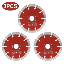 Diamond Saw Blades for Stone and Ceramic Cutting - Efficient Dry Cutting Wheel (3pcs 125mm)