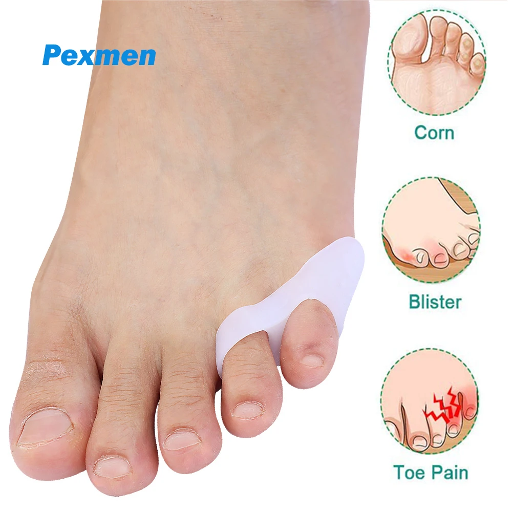 Sajy Little Toe Separators To Correct Overlapping Toes, Gel Toe