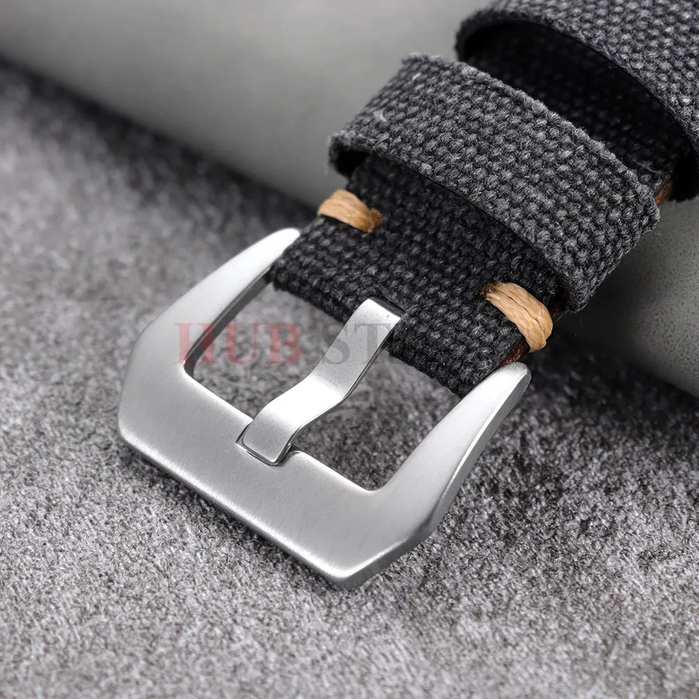 Universal Nylon Leather Denim Canvas Sport Watch Band - Business & Military Style Woven Wristband