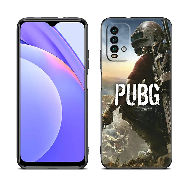PUBG Game Black Phone Case For Xiaomi Mi POCO M6 Pro F5 X5 X4 X3