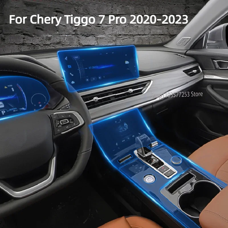 

For Chery Tiggo 8 Pro 2021-2023 Car Interior Center console Transparent TPU Protective film Anti-scratch Repair film Accessories