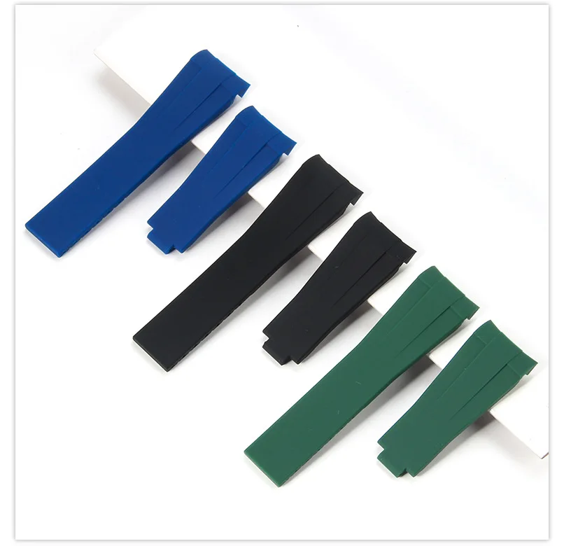 20 mm Silikon-Uhrenarmband für Seiko für Rolex für Submariner für Daytona für Oysterflex, wasserdichtes Gummiarmband-Zubehör – Detail 13