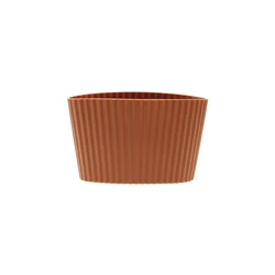 Eco-Friendly Silicone Cup Lids - Reusable and Insulating Dust Covers (Brown)