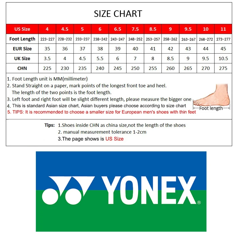YONEX POWER CUSHION 65 Sneakers Sport Shoes Men Women Durable Stable Badminton Shoes Table Tennis Shoes 2