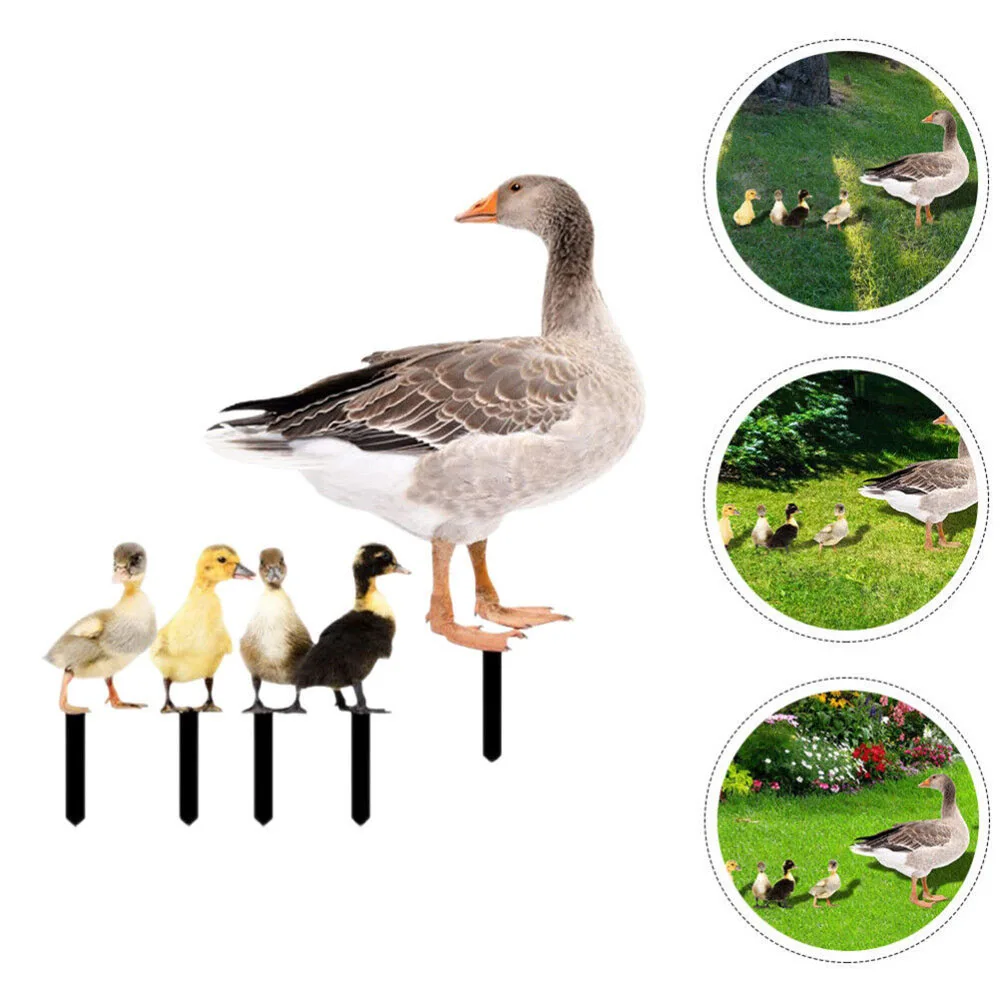 

Great Outdoor Yard Acrylic Duck Ornament Shock-proof Duck Decor Duck Decor Garden Statue Chicken For Garden
