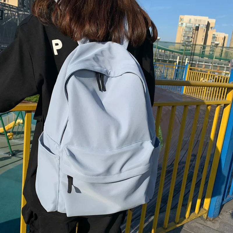 

Школьные ранцы в японском стиле, однотонный дорожный рюкзак, повседневные вместительные портфели для студентов колледжа, 2024