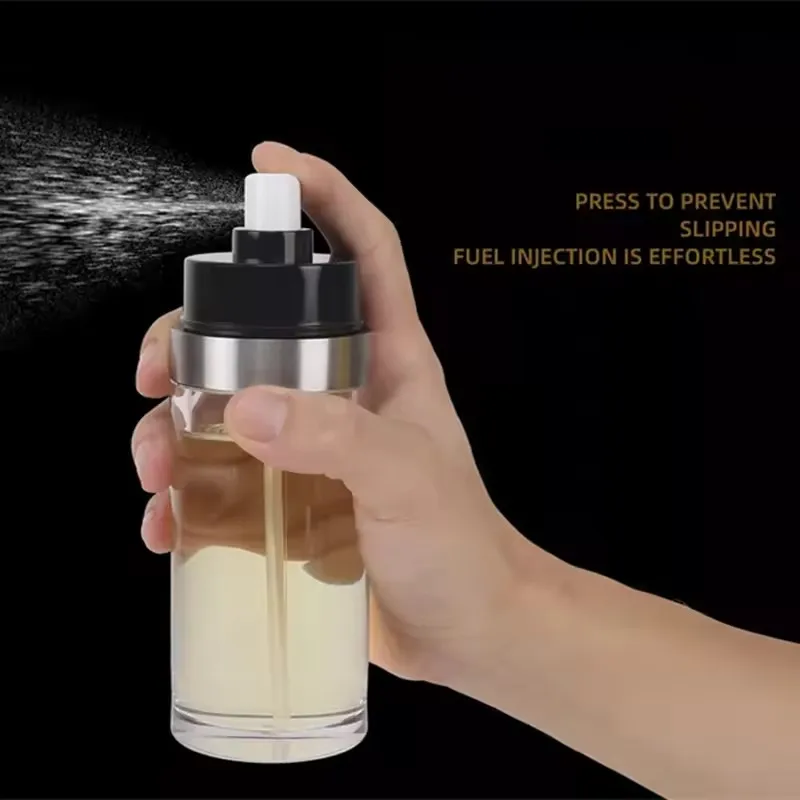 1PCS Kitchen Cooking Oil Sprayer Bottle Baking Dispenser Pour Bottle with Sprayer for Healthy Cooking Oil Saver