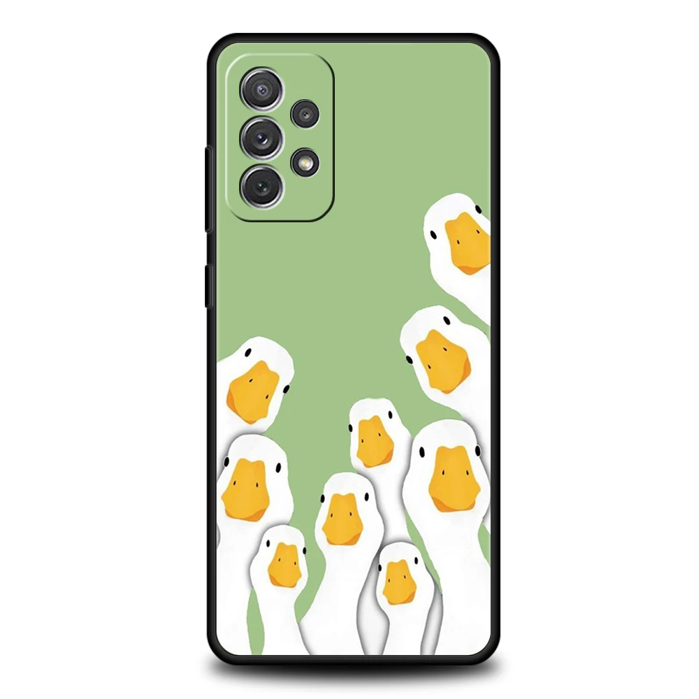 Playful Cartoon Goose Game Phone Case - TPU Shell, Cute Design