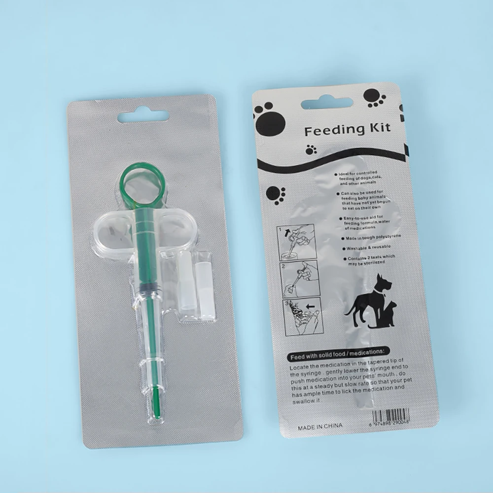 Cat Pill Shooter Pet Drug Feeder Pet Piller Gun Dog Pill Shooter Cat Tablet Soft Tip Syringe Pet Medical Feeding Dispenser Tool for Small Animal