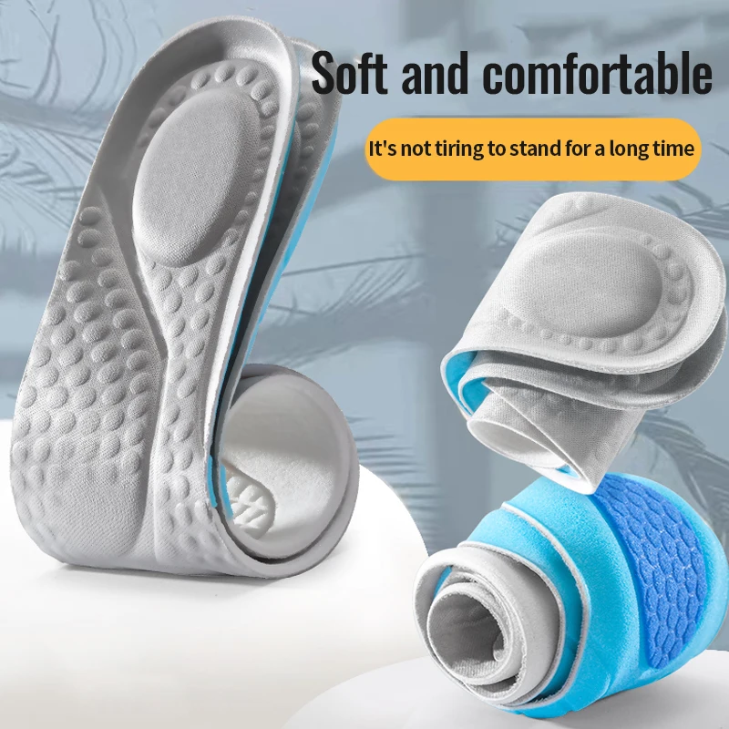 

Memory Foam Insoles For Shoes Sole Breathable Shock absorption Cushion Sport Running Insoles For Feet Orthopedic Insoles