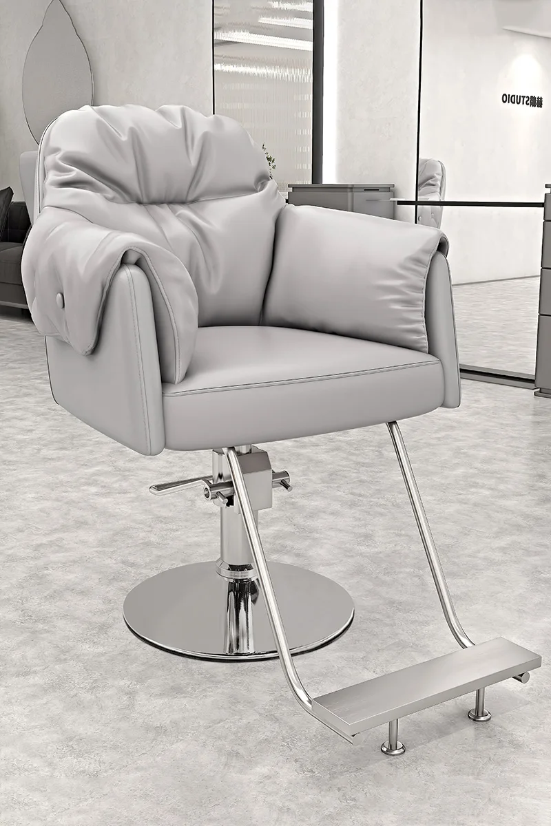

Swivel Lift Perm Shave Barber Chair Professional Hairdressing Barber Chair Swivel Lift Silla De Barbería Salon Furniture KMBC