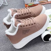 New Snow Boots Winter Outdoor Women Shoes Warm Fur Plush Lady Casual Shoes Lace Up Fashion Sneakers Platform Snow Boots 1