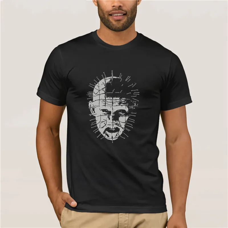 

Fashion Printed men's T-Shirt Short Sleeve Pinhead Hellraiser T-Shirt Cotton fashion 2019 trend T-shirt