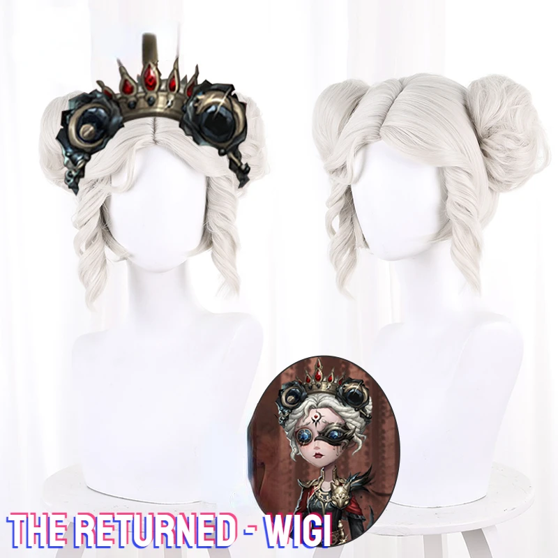 

IDV The Returned Mechanic Cosplay Wig Game Identity V Tracy Reznik Wig Mechanic Cosplay 35cm Gold White Hair