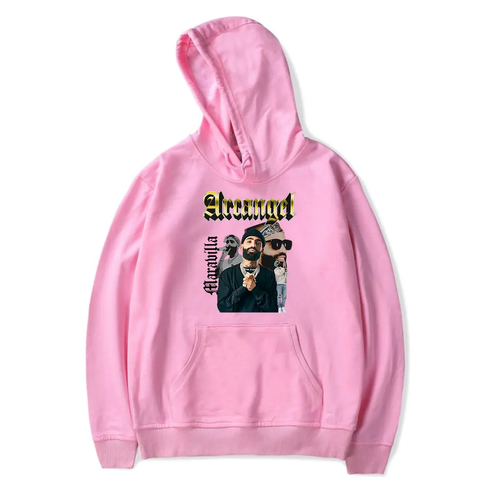 thumbnail image 1 of Sudadera con capucha Arcangel 2023 Just In Time World Tour Merch con estampado unisex, estilo hip hop informal, ropa de calle, 1 of 5