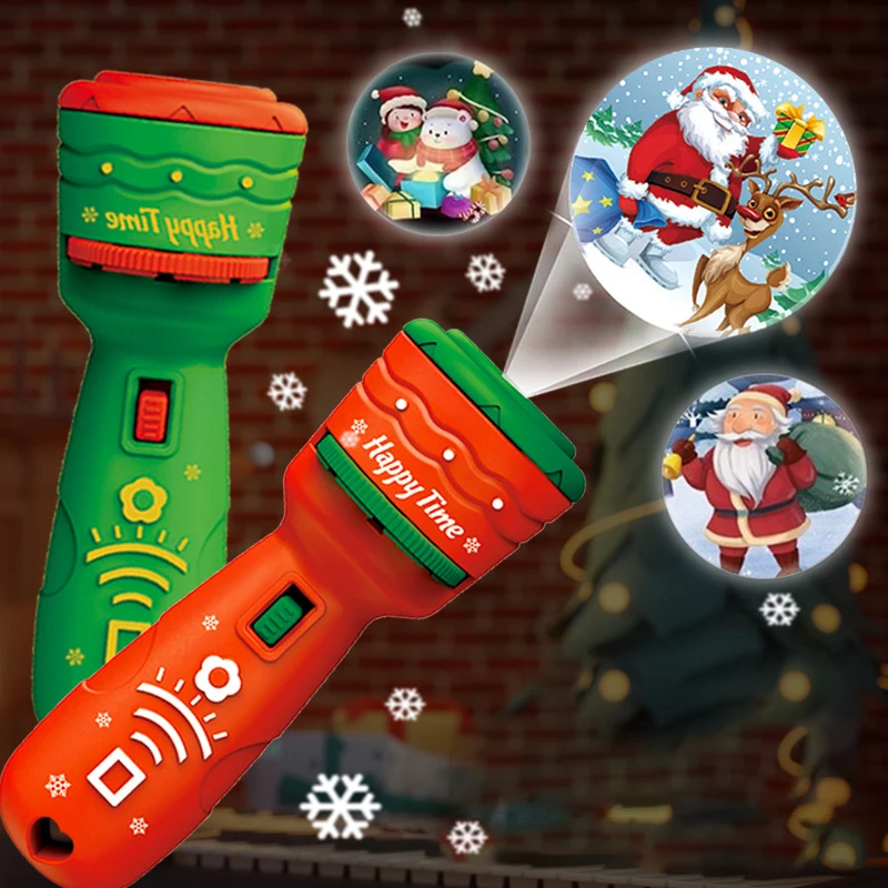 Plastic Christmas Projector Flashlight Toy for Kids