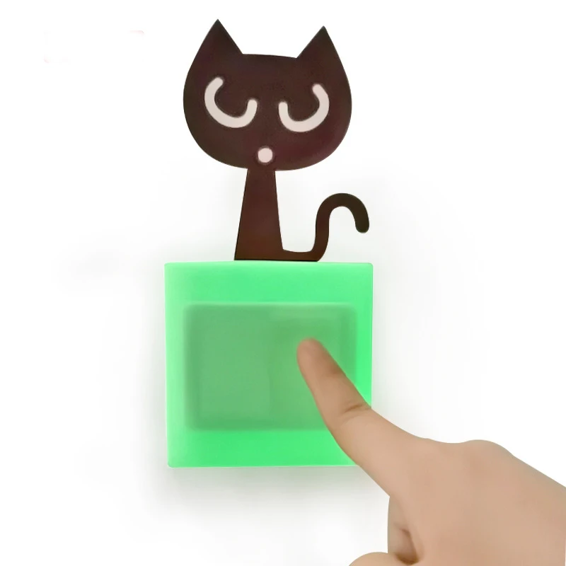 2pcs silicone electrical switch cover electric switch box sleeve night luminous protect case
