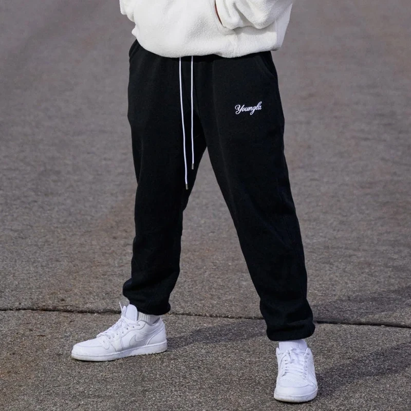 

American Style Fashion Casual Men's Clothing Men's Sweatpants Gym Sports Fitness Men's Casual Pants Cotton Embroidered Trousers