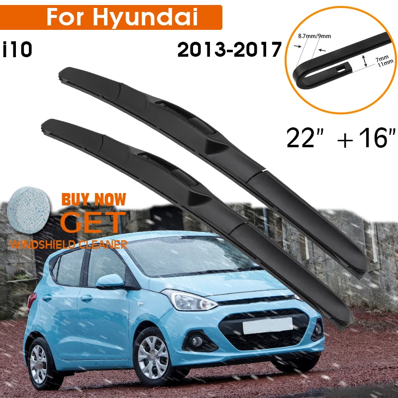 CarWiperBladeForHyundaii1020132017WindshieldRubberSilicon