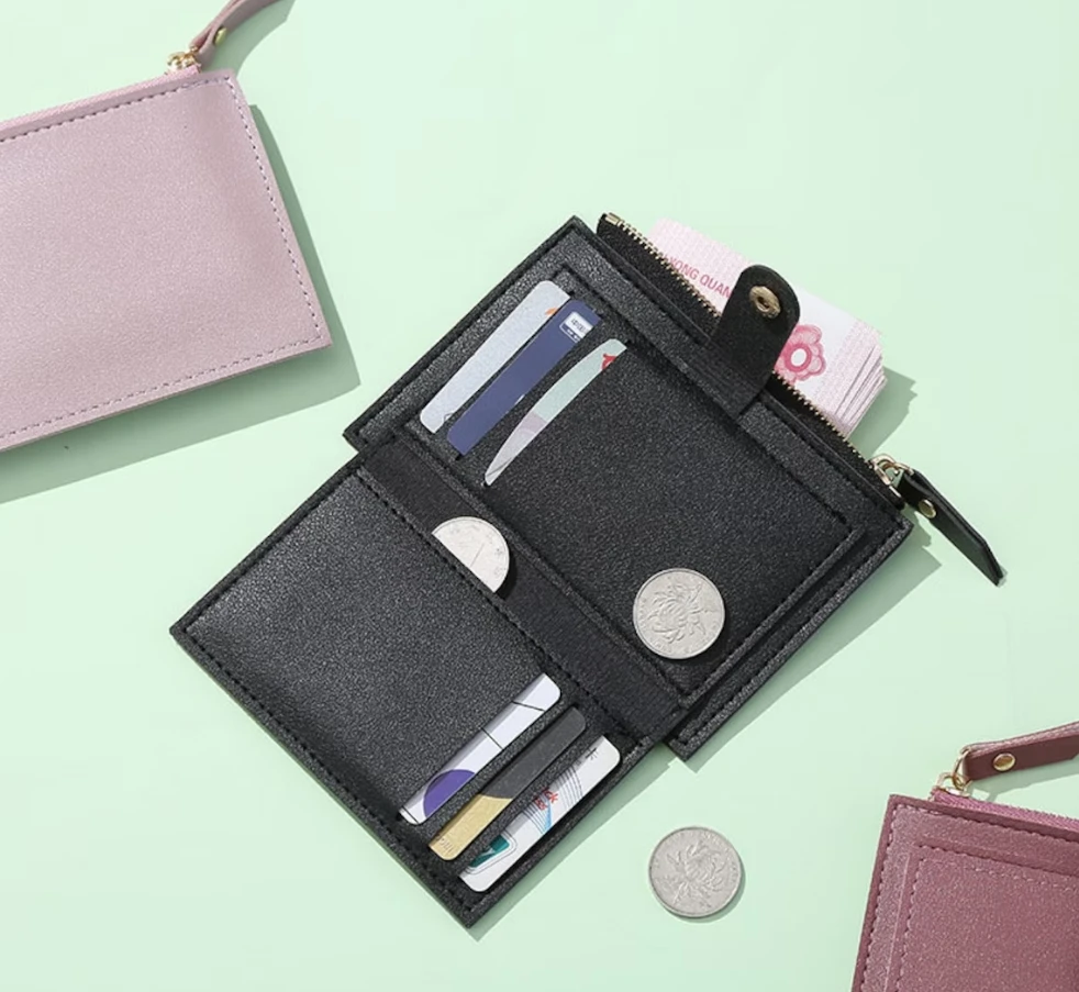 Personalized Wallet for Girls Women, Custom Small Leather Wallet with Name, Mother's Day Gift for Her Bridesmaid Gift