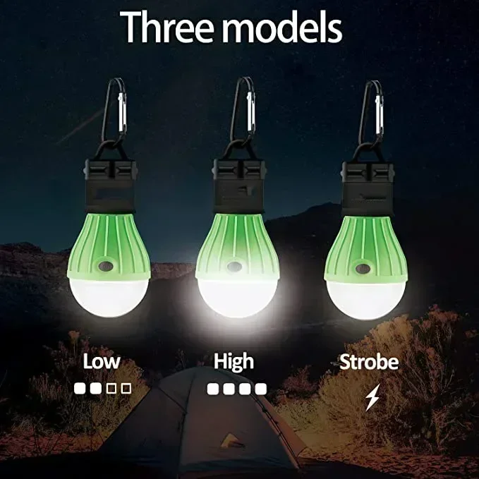 Description Picture 6 of itemMini Portable Lighting Lantern Tent Light LED Bulb Outdoor Emergency Lamp Waterproof Hanging Hook Flashlight Camping Light