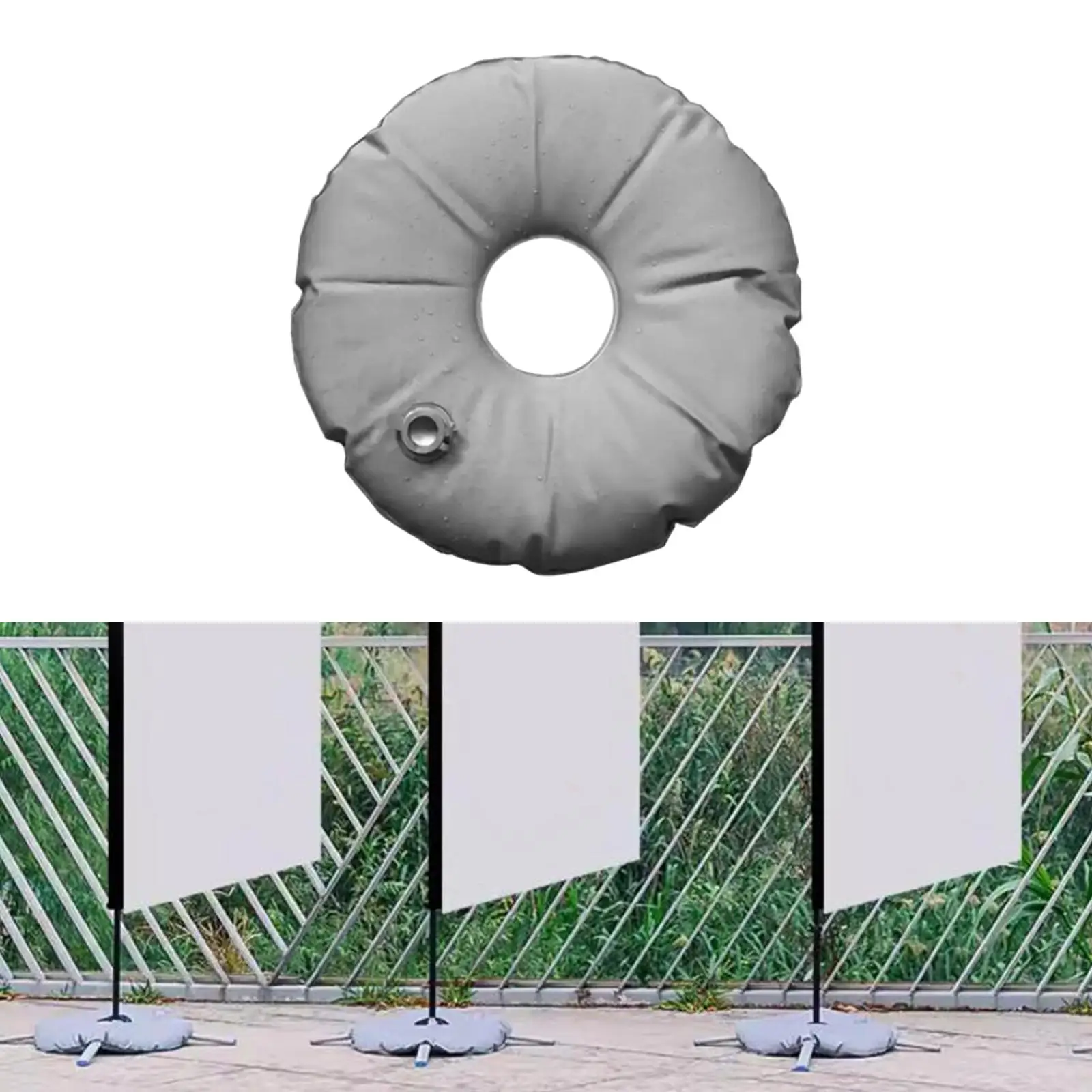 Beach Umbrella Plug Base Umbrella Stand Holder 1x Umbrella Base Weight Water Bag Parasol Umbrella Stand Base Portable For Outdoor Patio Garden Beach
