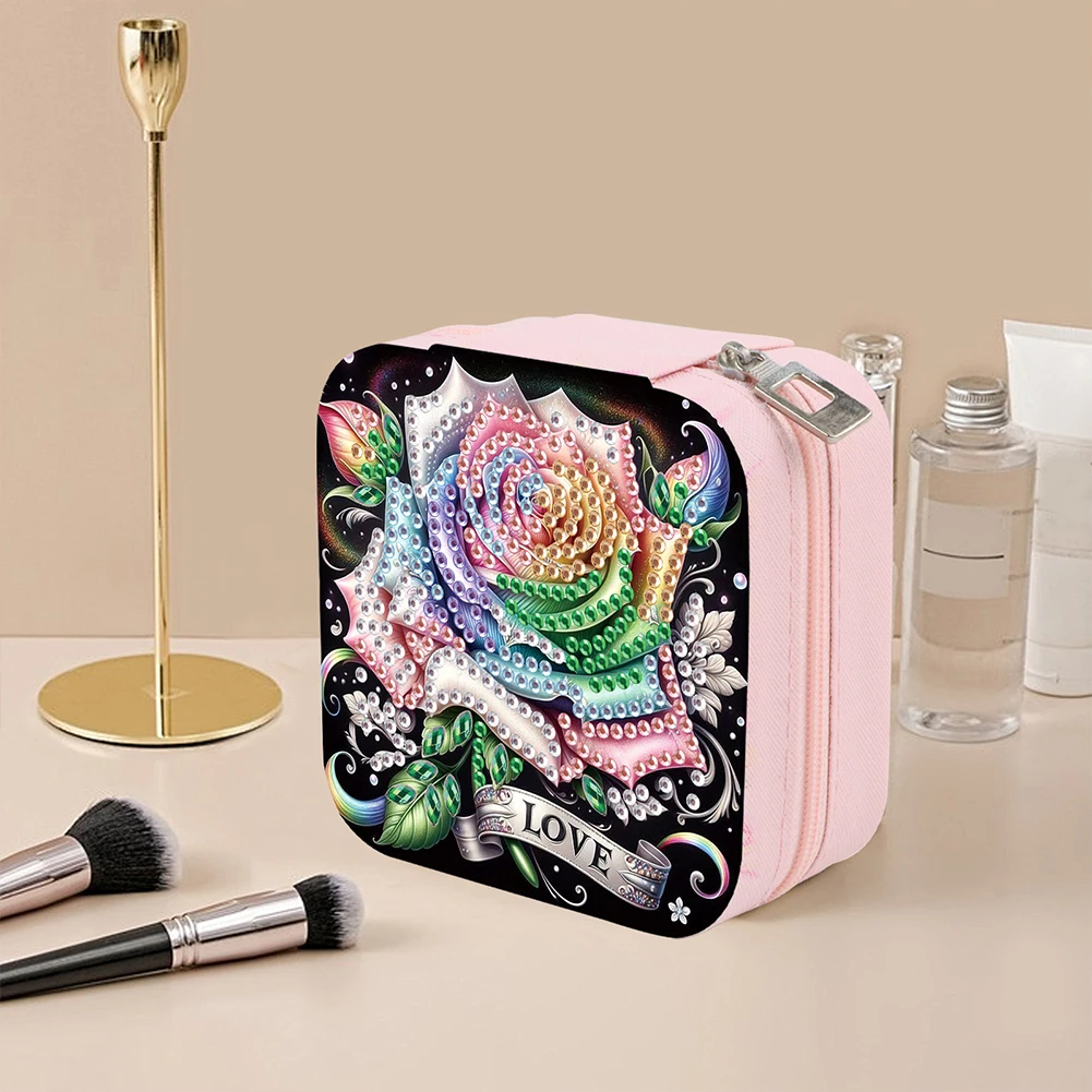 DIY Dream Catcher Diamond Painting Kit Rotatable Mirror Diamond Art Jewelry Box