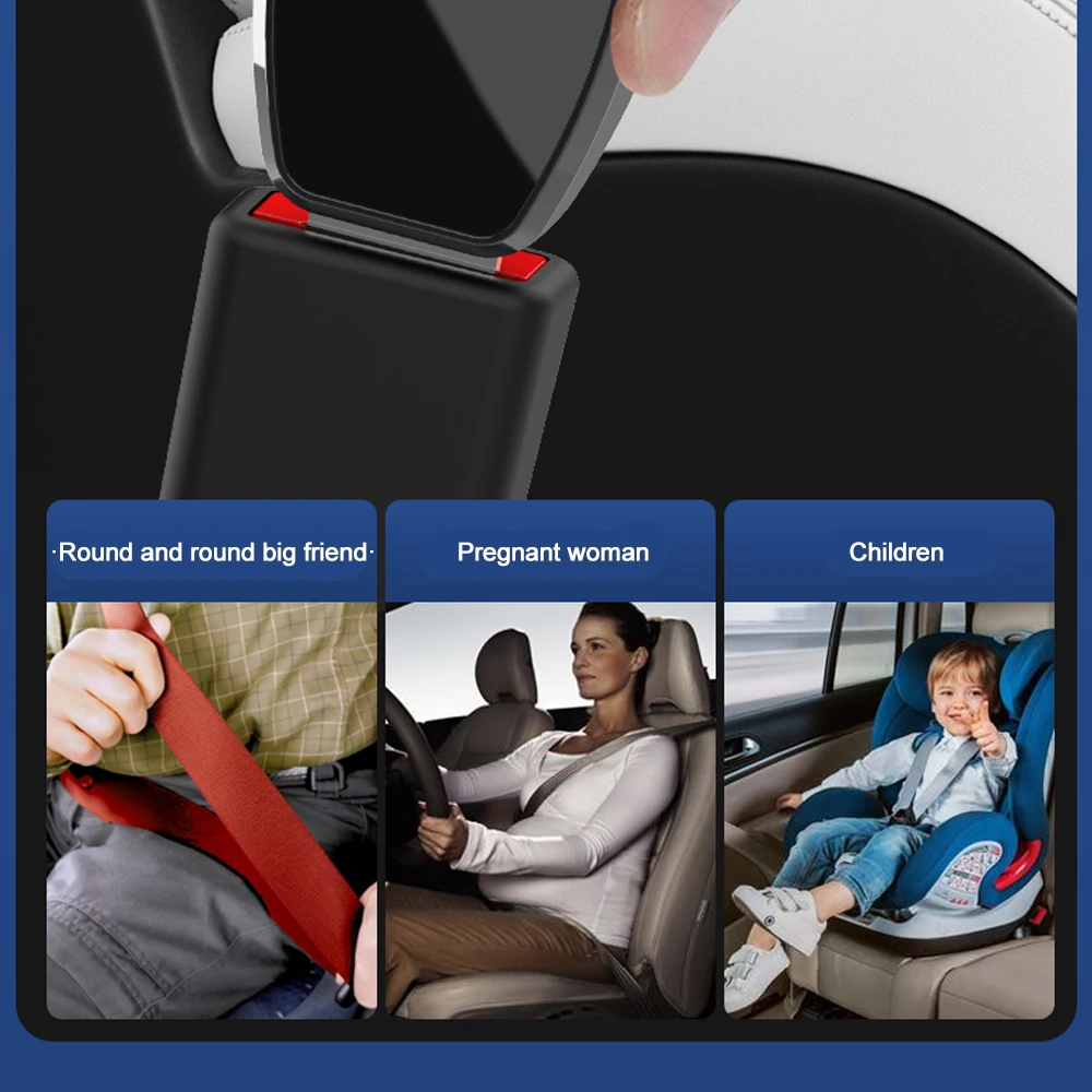 1/2PCS Car Seat Belt Extension Plug Auto Safety Seat Lock Clip Buckle Car Belt Clip Extender Seatbelt Lock Buckle Plug