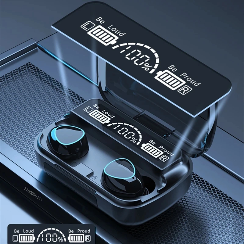 VBNBV TWS  ̾,   ĵ ̾, ׷ , LED ÷,  , ũ , 3500mAh