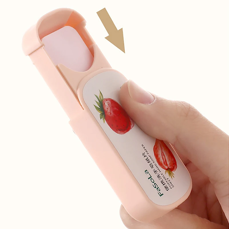 

Sdotter 1 BOX Strawberry Disposable Scented Slice Paper Cleaning Soaps Washing Hands Portable Hand Wash Petal Soap Papers Body C