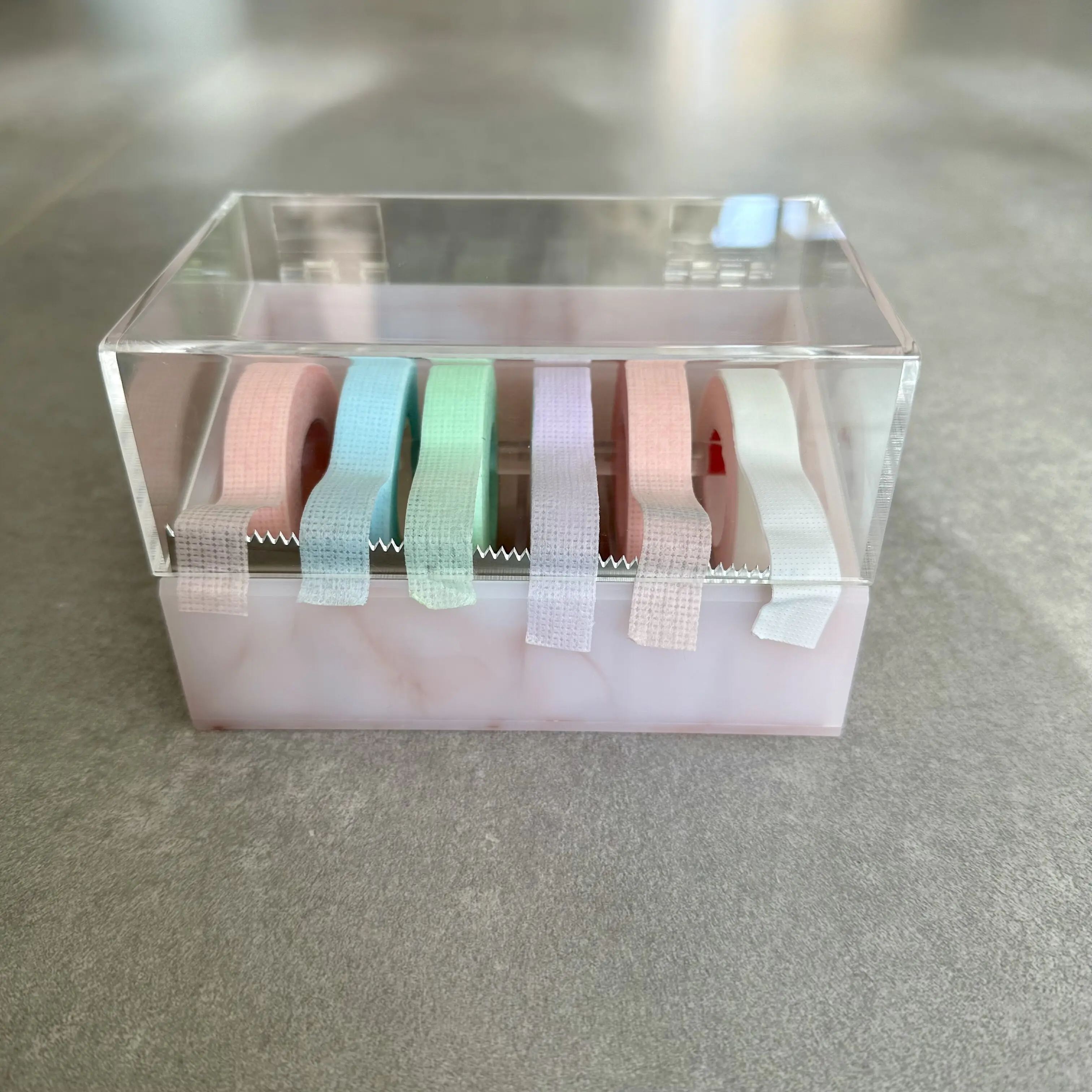 

Hot sale eyelash tape cutting machine different colors tape dispenser cutter
