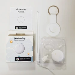 Universal GPS Tracker with Key Case - Smart Anti - Loss Device (White tag with case)