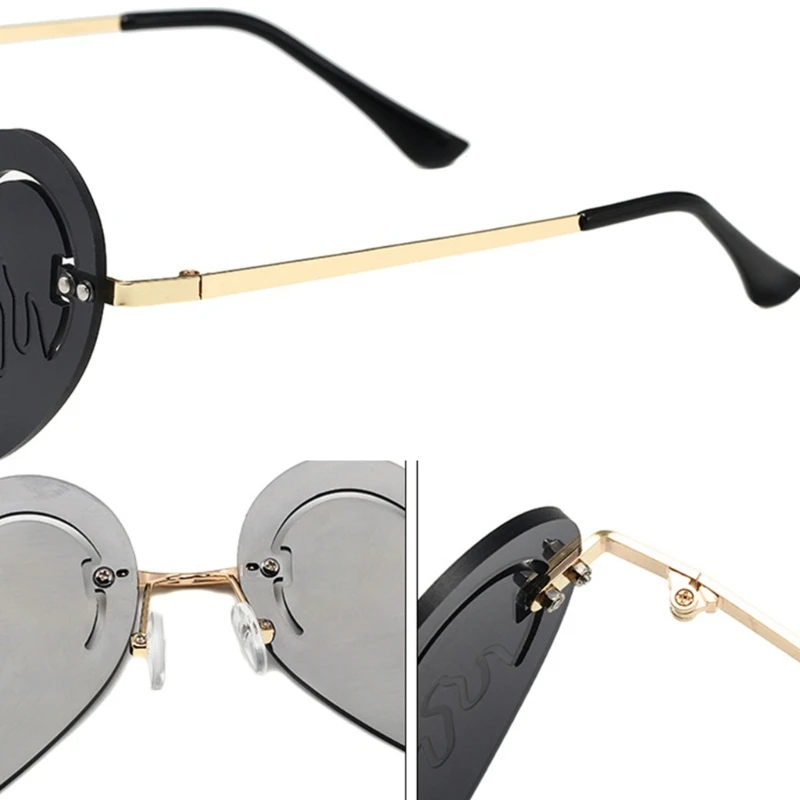 New Heart Sunglasses Halloween Heart Glasses Dripping Sunglasses Masquerade Cosplay Party Funny Eyewear