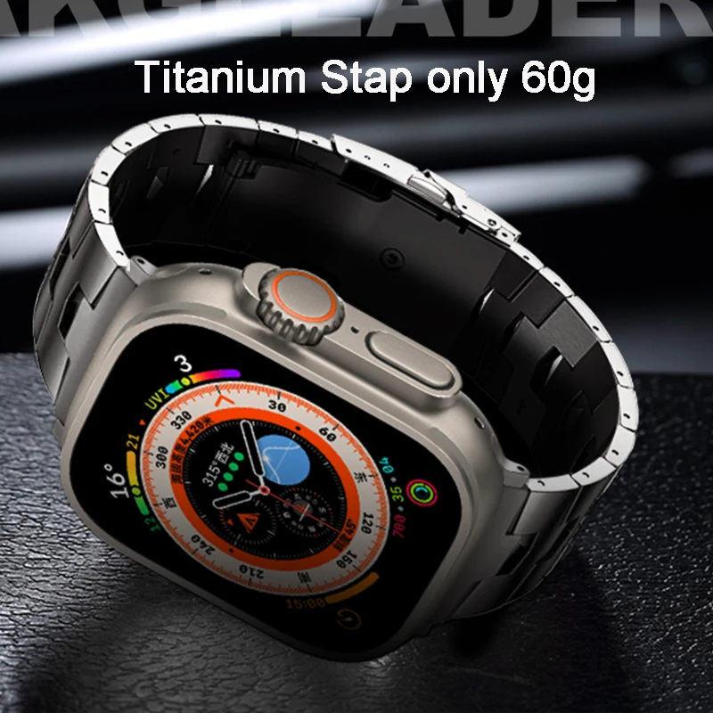 Apple Watch Ultra Band 49mm Titanium Band Apple Watch Ultra Solid  Titanium Band Watchbands Aliexpress