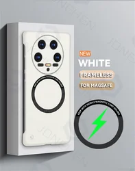 Ultra Thin Magnetic Frameless Matte PC Case - Ultra Durable Protection for Xiaomi 12 Ultra (White WBK CC)