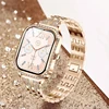 LIGE Female Fashion Diamond Women Smart Watch Bluetooth Call Waterproof Watch AMOLED Screen Sports Smartwatch Health Monitor 1