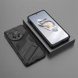OnePlus Magnetic Holder Kickstand Armor Case - Premium Protective Back Cover for OnePlus Nord N200 5G (Black)