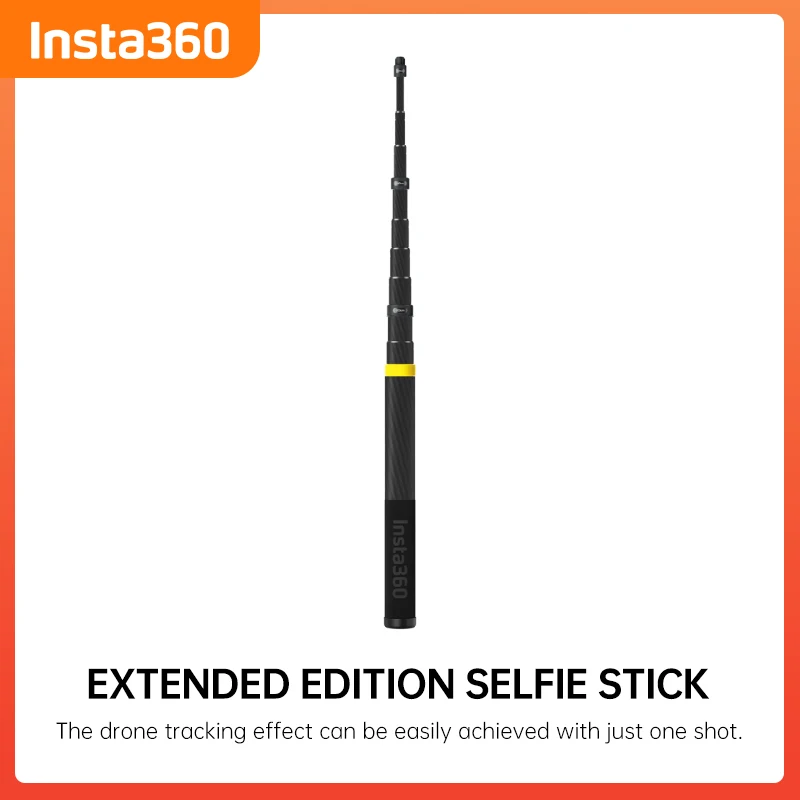 Insta360 X5/X4/X3 Bâton Selfie 3m Fibre Carbone - Accessoire Original