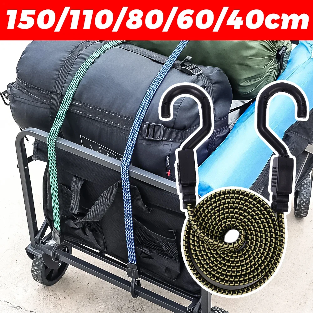 Motorcycle Luggage Strap Elastic Handcart Cargo Binding Strap with Hook Car Bicycle Motorbike Cargo Fixing Belt Bike Accessories motorcycle luggage strap