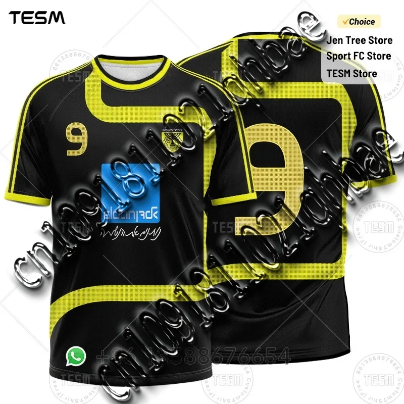Men Sports Serseys 3D High-Definition Printed T-Shirts Free Design Advertisement Short Sleeves Casual Outdoor Shirts Number Team