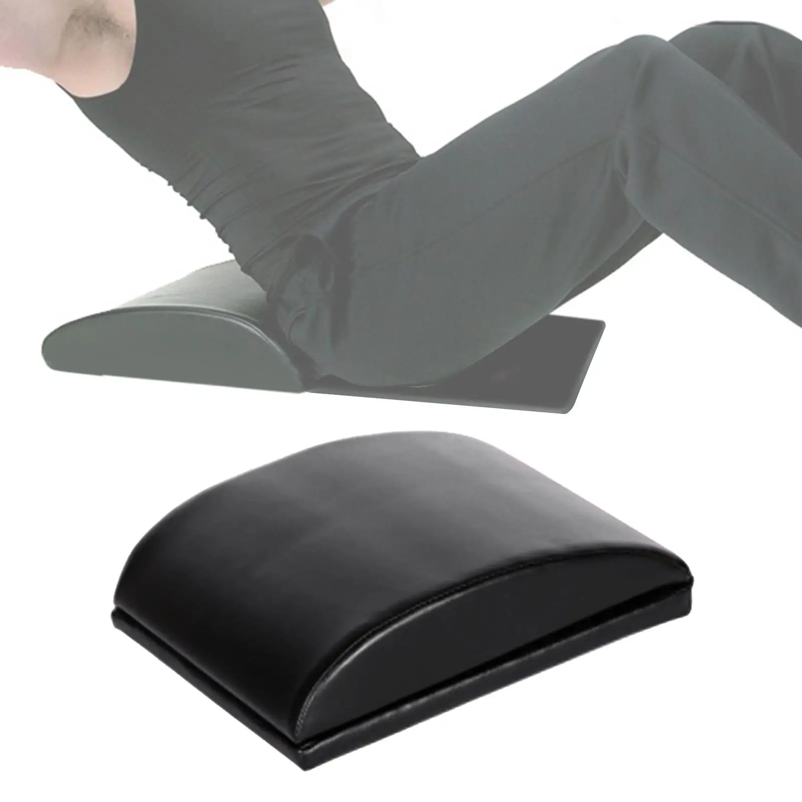 Foldable Ab Exercise Mat Abdominal Core Trainer Back Lumbar Support Stretches Ab Muscles Full Range Motion Cushion for Home Gym
