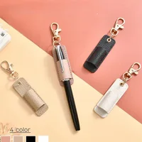 Neck Nurse Pen Clip Portable Keychain Compact Leather Pen Holder Office Pen Storage Clip 1